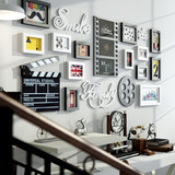 简约现代照片墙 创意客厅卧室画框相片墙相框创意组合 墙面装饰品