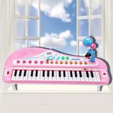 儿童电子琴可弹奏智能37键儿童成人教学宝宝益智玩具小钢琴带话筒