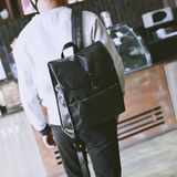 韩版男双肩包商务英伦男士背包休闲皮包电脑包学生书包潮男旅行包