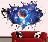 太空星球3D立体天花板墙贴 客厅沙发背景墙装饰贴画宇宙大量现货