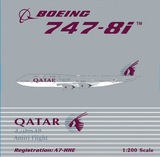 预订 Phoenix 20119 Qatar 卡塔尔航空 B747-8 A7-HHE 1:200