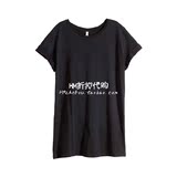 HM H&M专柜正品代购2016春女装基础款汗布长款T恤上衣0240670010