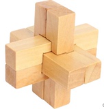 六根孔明锁鲁班锁 儿童成人智力木质制解锁解套拆装益智玩具