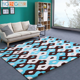 简约现代客厅茶几大地毯卧室床边毯满铺长方形手工腈纶地毯可定制