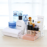 透明化妆品收纳盒大号韩国桌面护肤品整理盒口红塑料亚克力收纳盒