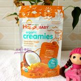 美国Happy baby Melts有机酸奶椰奶-椰子萝卜甜橙味溶豆28g