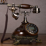 安斯艾尔欧式古典工艺仿古电话机 复古电话机 家用座机美式电话机