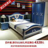 韩式田园公主床地中海床双人床1.35美式乡村床欧式实木儿童床简约