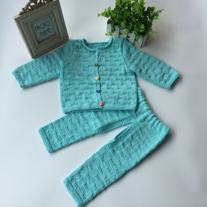 手工编织毛衣 男童时尚款 婴儿毛衣 儿童毛衣 满月送礼 儿童毛衣