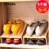 特价日本进口创意简易鞋架塑料树脂现代简约鞋子收纳架子鞋柜鞋盒