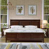 纯实木双人床1.5米进口桦木美式1.8米实木床现代乡村卧室家具