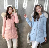 冬装新款2016棉衣女中长款修身大码加厚韩版棉袄女款学生棉服外套