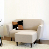 日式简约小户型布艺沙发 北欧宜家客厅卧室单人双人三人布沙发椅