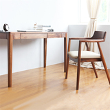 北欧电脑桌现代简约餐桌家用办公桌复古实木书房卧室简易书桌整装