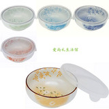 日本直邮进口 友禅 保鲜碗保鲜盒保鲜容器日式陶瓷餐具套装5件