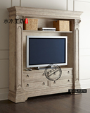 美式新古典全实木组合电视柜 中间柜 纯实木高端家具定制 上海
