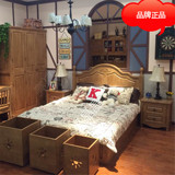 纯真品牌岁月儿童家具全实木男孩双人床橡胶木儿童套房家具71001