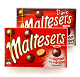 澳洲进口零食 maltesers麦提莎脆心牛奶朱古力麦丽素 黑巧克力豆