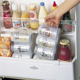 日本 冰箱收纳盒易拉罐 可乐收纳架 宜家厨房用品创意置物篮