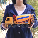 儿童玩具惯性工程车超大号翻斗车卡车搅拌车铲车沙滩回力汽车模型