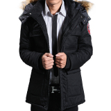 冬季装新款男士棉衣中长款加厚外套青年男装韩版修身型连帽棉服