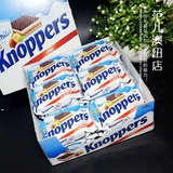 现货德国 Knoppers 牛奶榛子巧克力威化夹心饼干 24块/盒