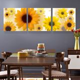 客厅装饰画卧室餐厅书房无框画向日葵太阳花挂画壁画沙发背景墙画