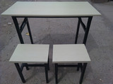 折叠桌 学生课桌椅餐桌双人办公桌学习桌面试桌活动会议桌便携桌