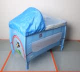 亏本甩卖出口美国优质折叠便携婴儿床游戏床睡床含阳蓬含蚊帐