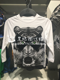 HM H&M专柜正品代购 男童宝宝个性老虎头印花短袖T恤