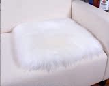 冬季咖啡椅垫电脑垫冬季纯羊毛坐垫澳洲羊毛方垫沙发垫椅子坐垫