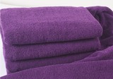 加长浴巾2米*1米加厚美容床纯棉大毛巾浴巾美容院床单紫色800g