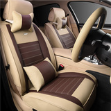 汽车坐垫四季通用新款现代ix35朗动名图悦动瑞纳夏季纤皮专用座套