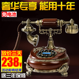 创意家用固定电话机欧式新款高档复古办公电话仿古董老式有线座机