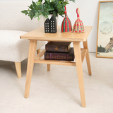 小桌子矮桌实木简约日式小茶几榻榻米现代简易储物方桌子原木色
