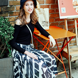 2016春季新品韩版V领套头女针织衫纯色露肩修身长袖打底上衣短款