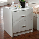 床头柜储物柜板式收纳柜现代简约木质床边柜木质小柜特价床柜家具