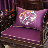 中式古典家具沙发坐垫 红木椅子座垫加厚海绵椅垫三人单人定做
