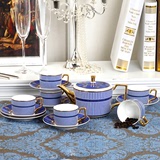 骨瓷意式英国陶瓷欧式高档英式下午茶茶具咖啡具杯碟套装整套创意