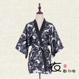 玉兔浴衣外套和风感日式汉服元素花纹日系复古和服开衫男女防晒衣