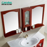 凯瑞拉斯美式橡木浴室镜柜 实木浴室柜组合 卫生间镜子置物柜C156