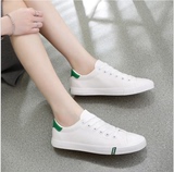2016夏季韩国低帮小白鞋女系带简约透气板鞋平跟百搭女学生帆布鞋