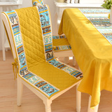 现代中式一体餐椅套椅子垫连体餐桌椅坐垫靠背垫寂寞芳心椅垫