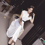夏装新款大码女装韩版衬衣式棉布休闲宽松短袖连衣裙气质白长裙
