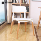 饰派实木餐椅咖啡椅现代时尚简约个性才子椅设计师创意家具椅包邮