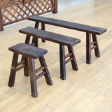 古典特色长条凳 八仙桌凳子长条凳子大板凳复古防腐实木碳化桌凳