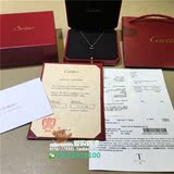 卡地亚 黑玛瑙钻石18K玫瑰金超小型项链 B3047200 香港专柜代购