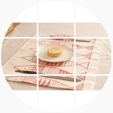 出口日系棉麻餐垫 双层双面隔热垫餐垫 日式餐桌布艺 现代简约