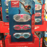美国代购 正品speedo速比涛儿童游泳眼镜 防紫外线 防雾泳镜3个装