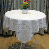 餐桌桌布蕾丝茶几垫布艺长方形格子电视柜盖j巾小圆桌台布